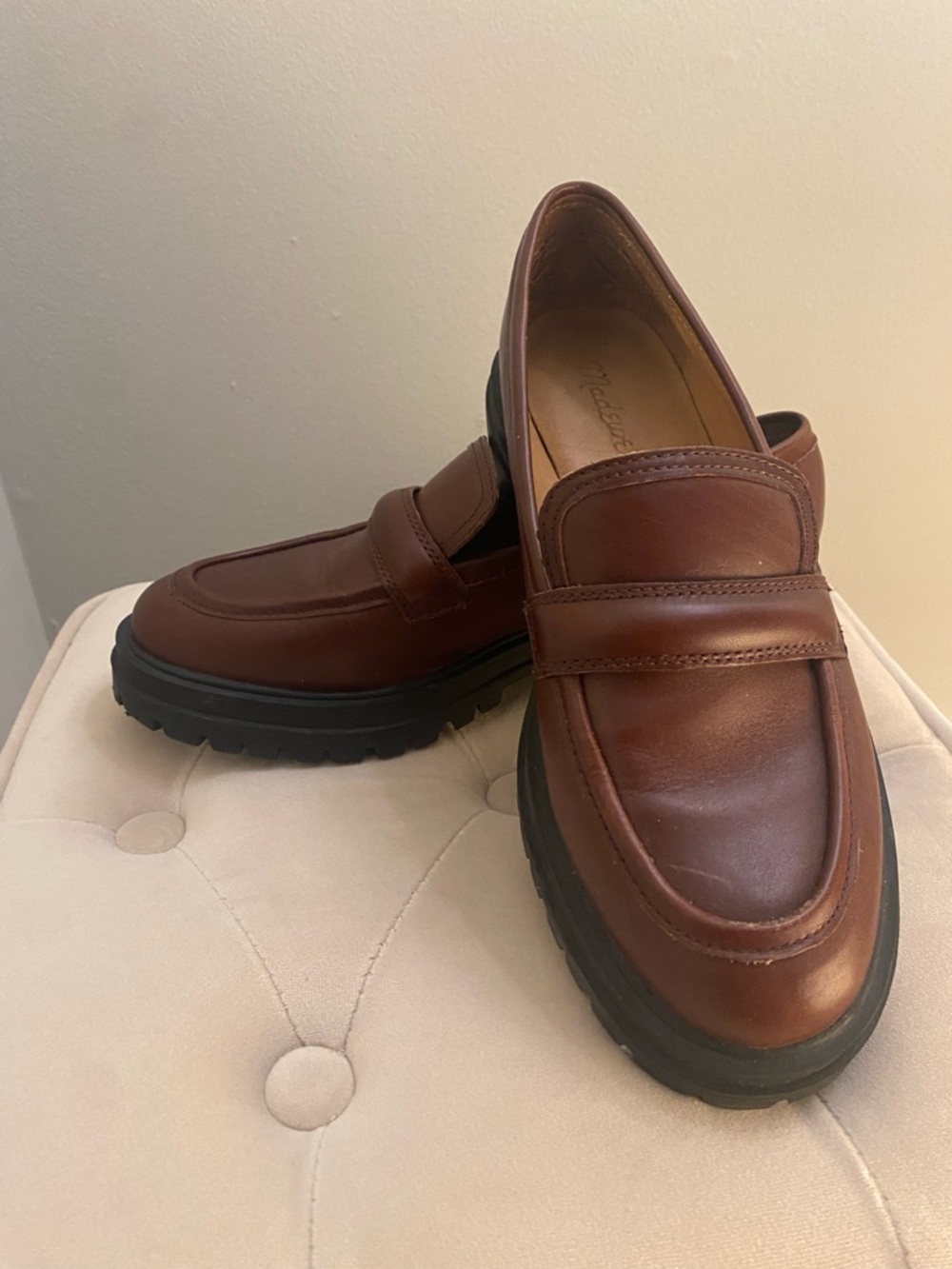 Madewell Bradley Loafers Cherry